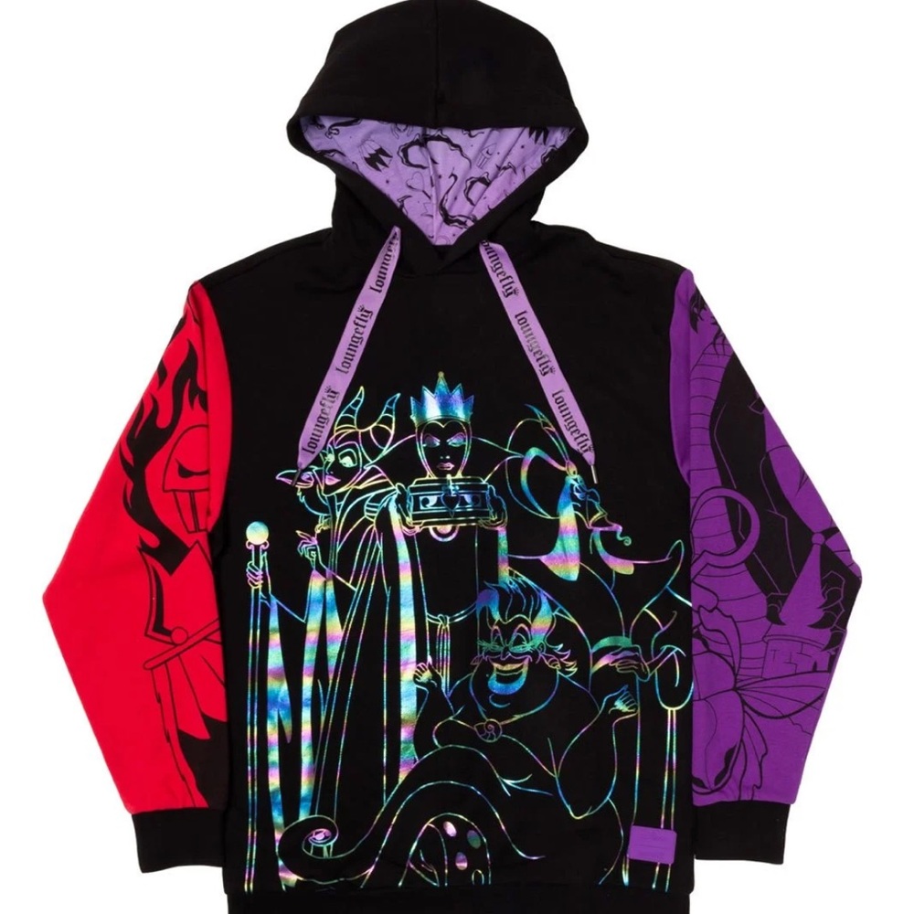 Loungefly Disney Villains Color Block Hoodie